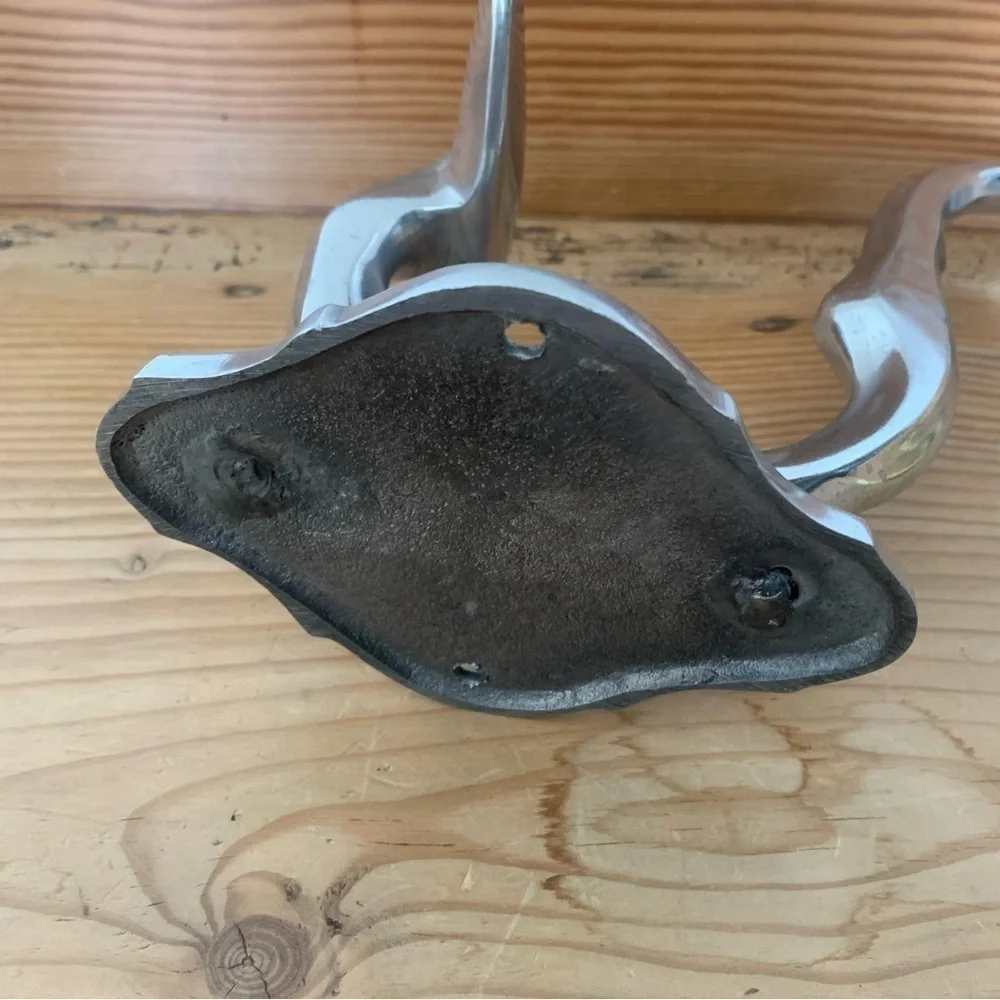 Decorative silver tone wall hook